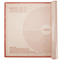 Silicone Pastry Mat 36x24 Inch Nonstick Baking Mat Large Dough Rolling Mat - color: Red, size: 24"L x 36"W