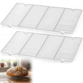 Lounsweer 2 Pcs Cooling Racks, 24L x 16W x 1H Stainless Steel Wire Rack - size: 24L X 16W X 1H
