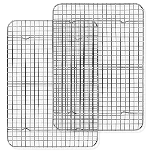 P&P CHEF 16.6 Inch Stainless Steel Cooling Baking Rack Set of 2 - size: 16.6 Inch