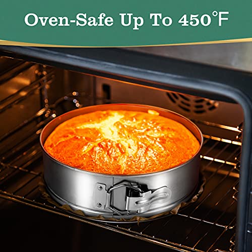 4/7/9-Inch Springform Pan Set, Removable Bottom, Stainless Steel - size: 4" 7" 9" Cake Pan