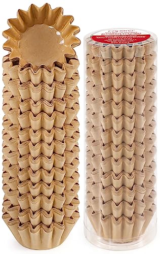 Caperci Heavy Duty Natural Mini Cupcake Liners Small Muffin Cups for Baking - color: Natural