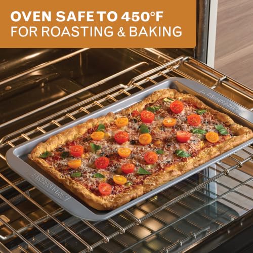 Farberware Nonstick Bakeware Cookie Pan Set, Baking Sheets, 2-Piece, Gray - size: 11" x 17" (2 piece)