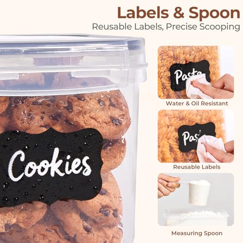 ComSaf Airtight Food Storage Containers with Lids 7size 11Pack, Stackable - size: 7 Size-Rectangle
