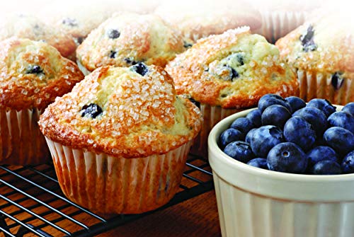 Chicago Metallic Professional 6-Cup Non-Stick Muffin Pan, Make up to 6 large muffins, cupcakes, quiches, egg cups, and more,14-Inch-by-10.25-Inch - size: 6-Cup, style: 6-Cup Muffin Pan