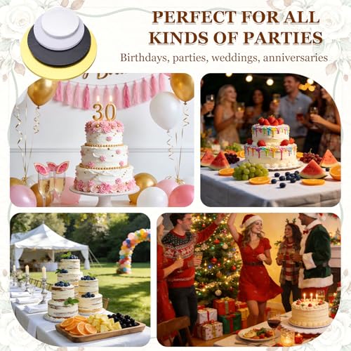 uxcell Cake Boards, 6 Inch Round Cake Drums, White, 2 Pcs - color: White, size: 6 Inch