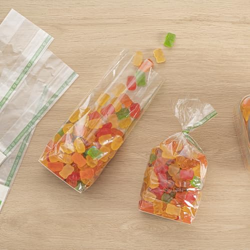 Restaurantware 3 x 2 x 8 In Clear Plastic Gusset Bread Bags, 100 Count - size: 3" x 2" x 8" - Wicker Dispensing