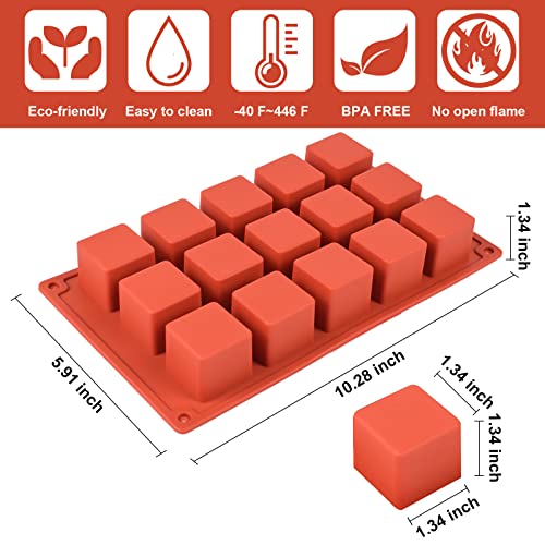 2 Pack Square Silicone Mold