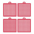 4 Pack Reusable Royal Icing Sprinkle Stencils Gem Glitter Stencils Bakery Stencil Template Set for Cookie Cake and Cupcake,Crafts DIY Tumblers Reusable Glitter & Gem Template Set (Social Media) - style: Social Media