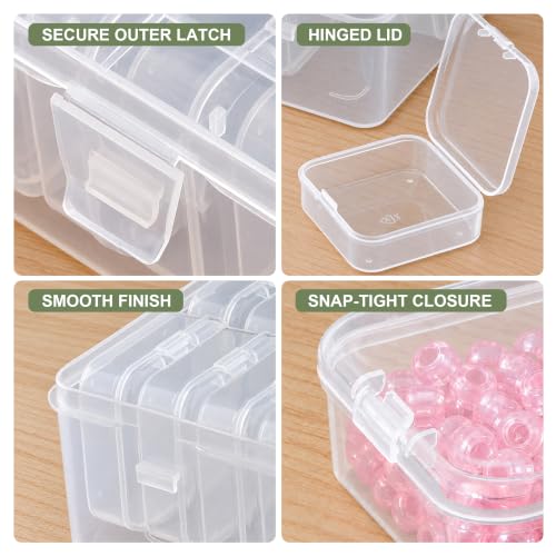 CGCG 2-Pack Small beads Organizer Box 8.8x6.7x2.4 Storage Case