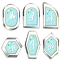 6 Pcs Geometric Plaque Cookie Cutter Set, 4.0" Dishwasher-Safe