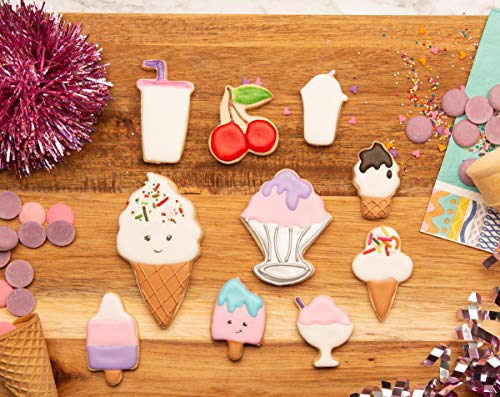 Handstand Kitchen 10-piece Cookie Cutter Assortment - Ice Cream Treats - color: Ice Cream Parlor