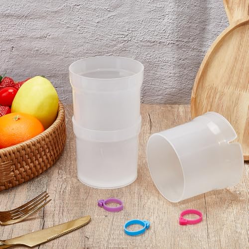 arricraft Pastry Piping Bag Holder Stand for Filling, Piping Tip Organizer Cake Decorating Storage Clear Plastic Cream Icing Bag Rack with 18 Pcs Pastry Bag Ties