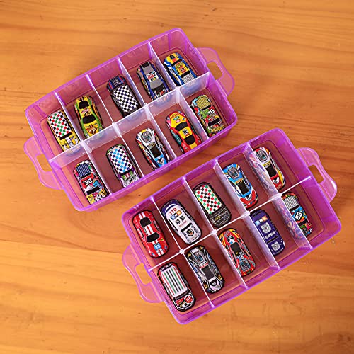 Sooyee 3-Tier Bead Organizer, Craft Storage Organizer Box,Purple - color: Purple, size: 3 Tier