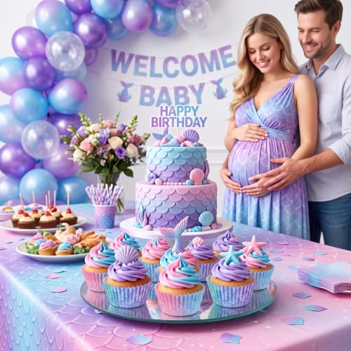 Mermaid Cupcake Liners 200 Pack 2 Styles Gradient Baking Cups - style: Style C