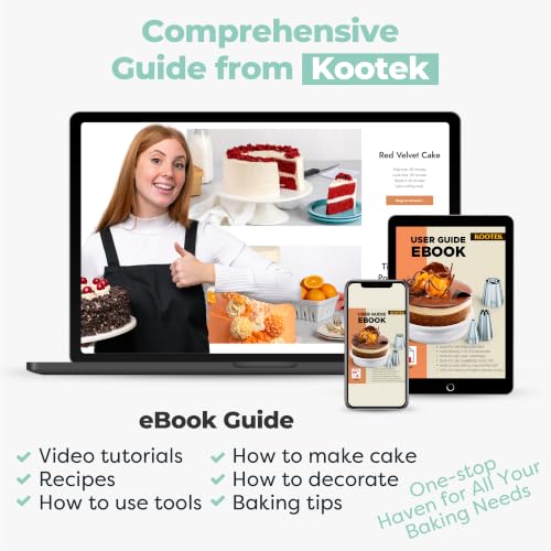 Kootek 71 Cake Decorating Kit Baking Supplies Tools for Beginners & Pros - color: Green