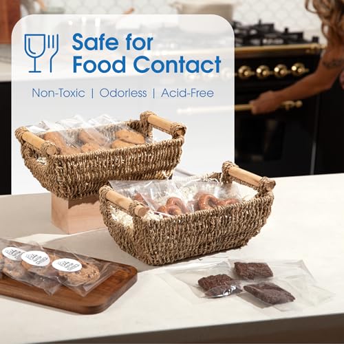 2" X 8" Self-Sealing Cellophane Bags (1000 Count) Clear Treat Bags - size: 2" X 8"