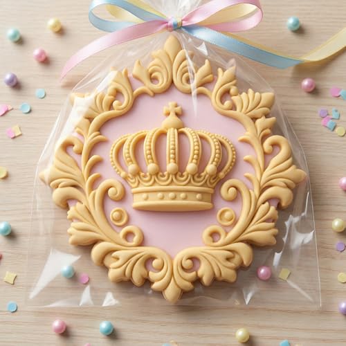 Baroque Curlicues Scroll Lace Fondant Mold Crown Silicone Molds - color: Style J