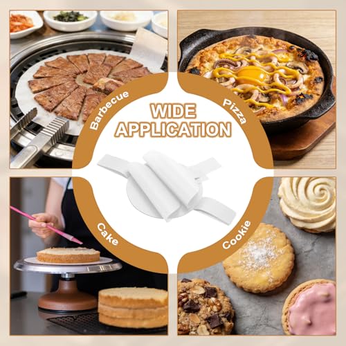 uxcell Parchment Paper Rounds 10" White 40 Sheets - color: White, size: 9.8"