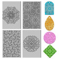 4PCS Polymer Clay Texture Sheets Set for Using with Clay Cutters Boho Clay Mat Effect as Texture Roller DIY Craft Tools Earing Jewelry Making - style: Mandala Theme-4pcs