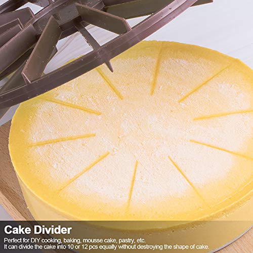 Fdit Cake Divider Cutter, 10 12 Portion Marker, 26.8 cm Round
