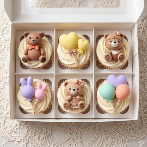ZiXiang Bear Silicone Mold Balloon Fondant Molds Bear Candy Mold Set Of 4 - color: Style F