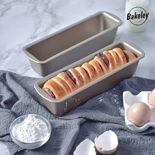 10 Inch Rectangle Loaf Pan 2 Pack Nonstick Bakeware for Oven Baking - size: 10" 2.8Lb 2Pcs