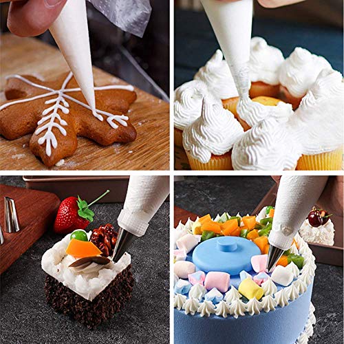Cookie Decorating Kit With Storage120 PC,Supplies Simple Piping Bags Tips Set And 48 Numbered Tips,50 Icing Bags,Baking Frosting Bags And Tips And Accessories For Beginners,Cookie Cupcake Decorating - color: 120PC