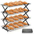 Ideal Swan 2/3/4-Tier Collapsible Cooling Rack with Adjustable 3 Setting