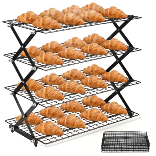 Ideal Swan 2/3/4-Tier Collapsible Cooling Rack with Adjustable 3 Setting