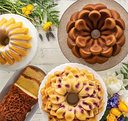 Nordic Ware Wildflower Loaf Pan, 6-Cup, Toffee - style: Loaf Pan, 6-Cup, Toffee