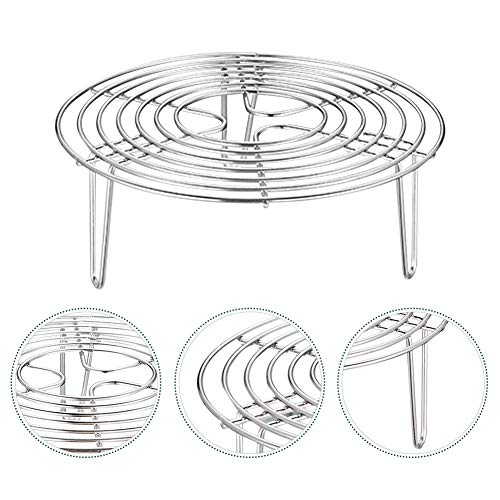 Round Steamer Rack, 304 Stainless Steel Cooling Rack, 7.87 x 2.76 Inch - size: 7.87x2.76inch.
