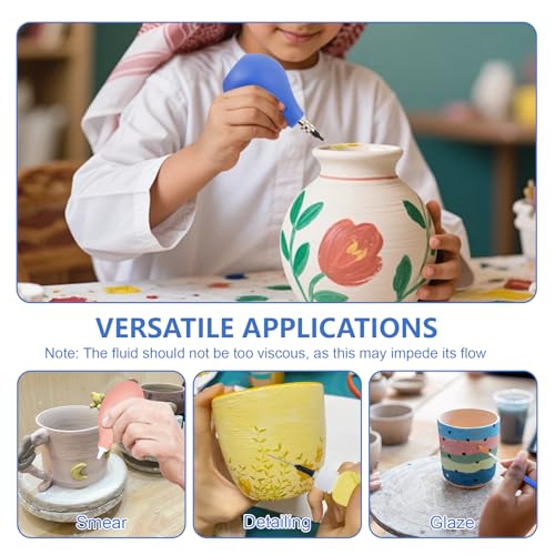 Yivioep 139-Piece Pottery Glaze Applicator Kit with 8 Needle Sizes