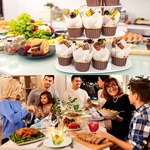 600 Pcs Tulip Cupcake Liners, Solid, Colorful - color: Colorful