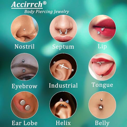 Piercing Ball Grabber Tool, Jewelry Changing & Insertion Kit 16G-20G - color: Silver