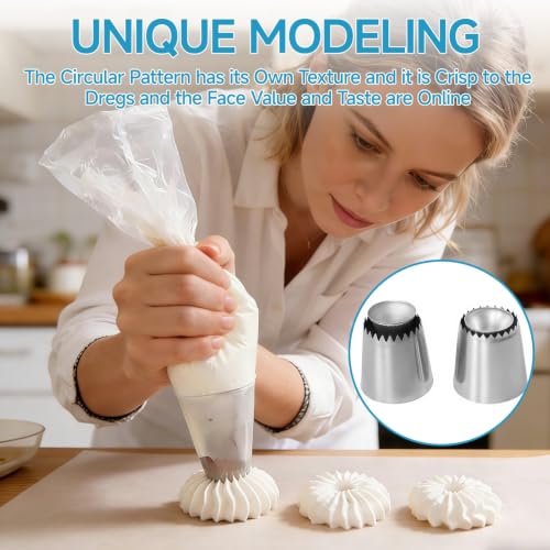 3 Pcs Large Piping Tips Set - color: 795S/796S
