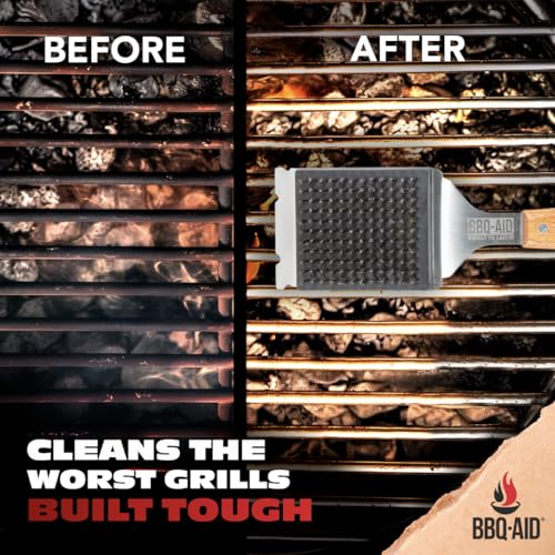BBQ-AID Wire Grill Brush Replacement Heads, 2-Pack Cleaning Bristles - color: Grill Brush Replacement Head