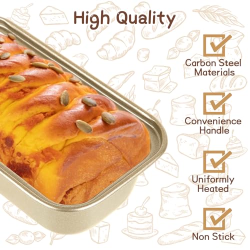 QTLCOHD 16 Pack Loaf Pans 5" x 2"