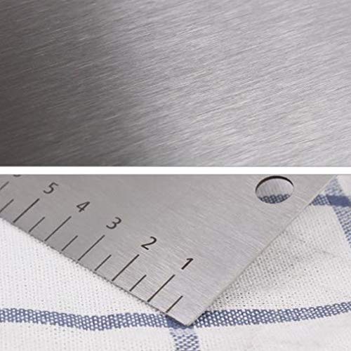 12 Inch Adjustable Cake Scraper, Stainless Steel Cake Smoother with Scale