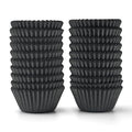 Bake Choice 400pcs Black Mini cupcake liners for baking, mini muffin liners - size: Mini