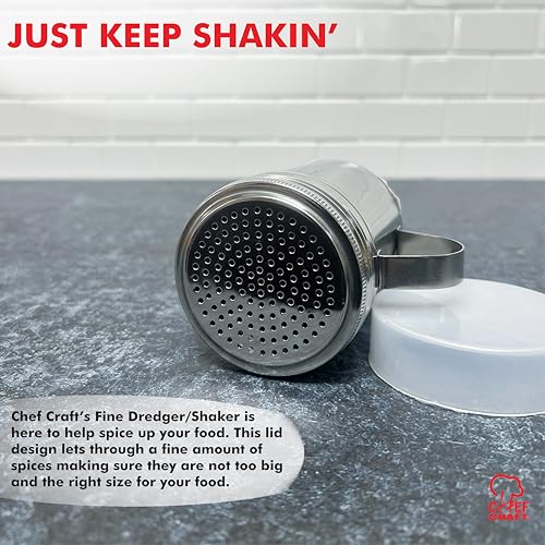 Chef Craft Select Dredger/Shaker, Fine, Stainless Steel - color: Stainless Steel, size: Fine