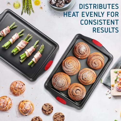 Eatex Baking Sheet Set, 2 Piece Baking Pans Set, Cookie Sheets for Baking - size: 2 Piece Large