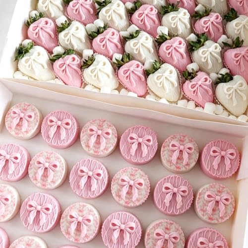 Bow Chocolate Silicone Molds, 11 Cavities Bowknot Coquette Fondant Mold - style: Bow-11 Cavities