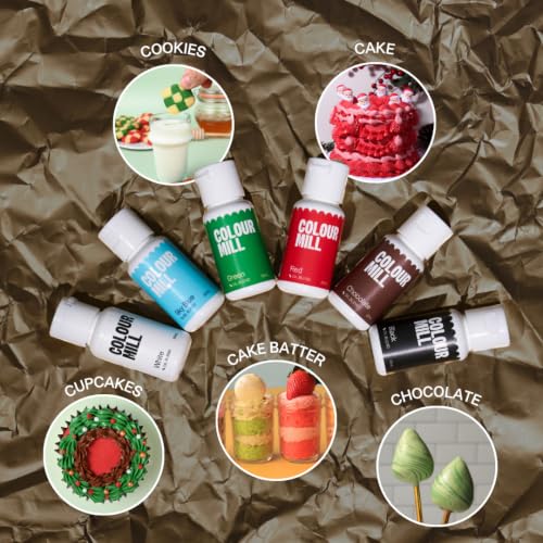 Colour Mill Oil Blend Food Coloring, Christmas Pack - color: Christmas 6 Pack