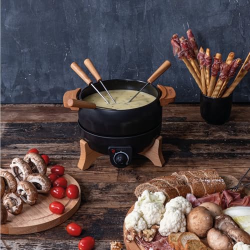BOSKA Electric Fondue Set Party - 2.4 Quart, Adjustable Temperature Control - style: Party