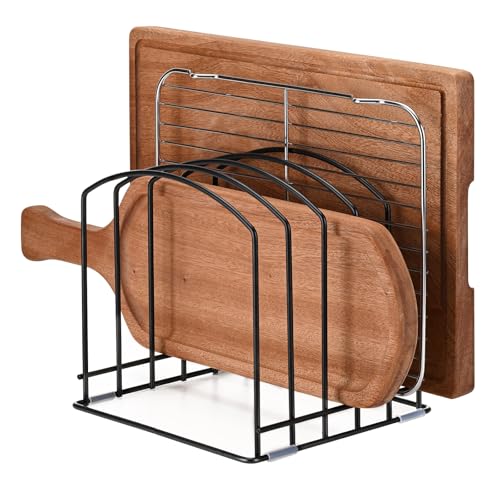 Cutting Board Organizer, 5 Standard (1.1") Slots, Matte Black - size: 1 Pack | 5 Standard (1.1") Slots