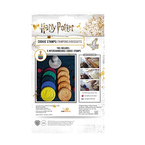 Cinereplicas Harry Potter - Cookie Stamps - Set of 5 - Official - All Hogwarts House - color: Multi, Multi