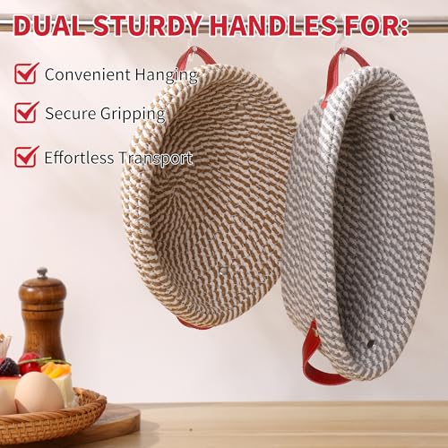 Banneton Bread Proofing Basket, Oval & Round Sourdough Bread Baskets Set