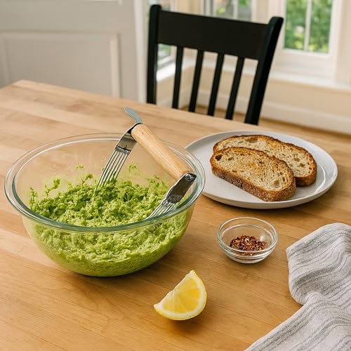 Mrs. Anderson’s Baking 6-Wire Pastry Cutter and Dough Blender, Stainless Steel with Wood Handle - style: Wire Pastry Blender, Wood Handle