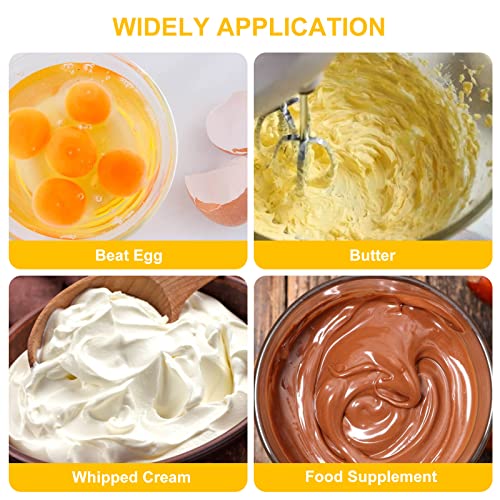 Egg Beater, Hand Easy Whisk Stainless Steel Hand Push Egg Beater Manual Mixer Blender for Home Kitchen Tool Whisking, Beating & Stirring (12 Inch) - size: 304-12 inch