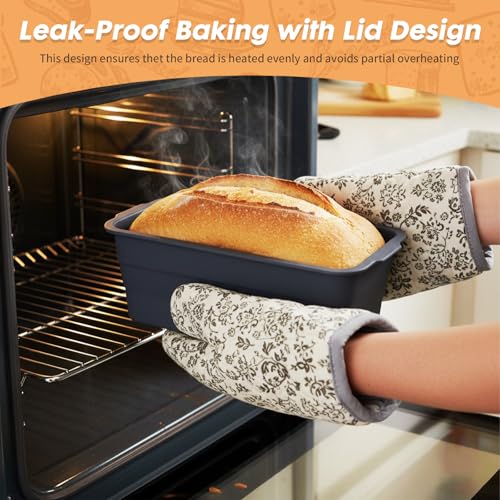 Silicone Bread Pan, Nonstick Sourdough Loaf Pan (Grey-Bread 1) - color: Grey-Bread 1